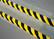 AS-21 Yellow / Black diagonal warning tape