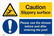 Caution slippery surface, please use the shower