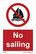 No sailing