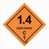 Hazard labelling symbol – Class 1 – Explosive Div 1.4-C