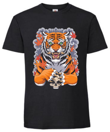 Tiger with Skull