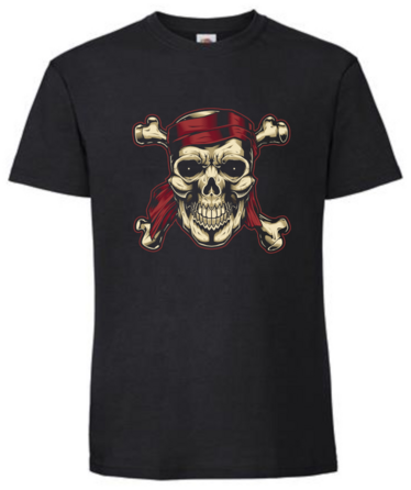 Skull with Red Scarf