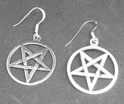Pentagram korvakorut n. 4cm