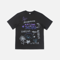 AESPA - MY SYNK. AESPA - HANDWRITING T-SHIRT (CHARCOAL VER.)