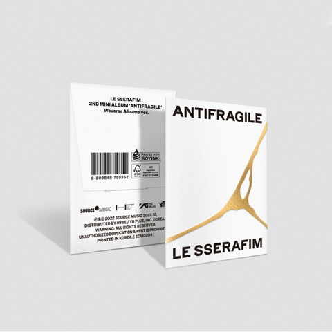 LE SSERAFIM - ANTIFRAGILE (2ND MINI ALBUM) WEVERSE ALBUMS VER.