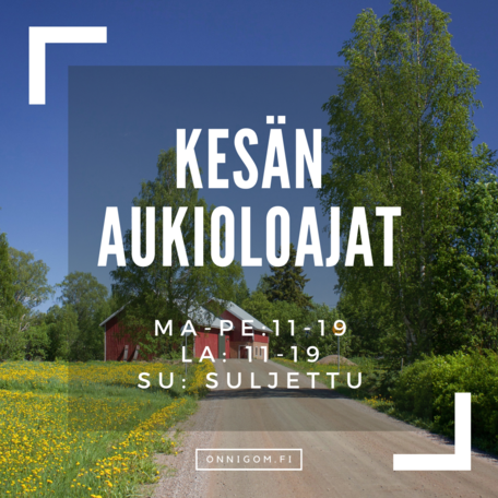 2022 KESÄN AUKIOLOAJAT