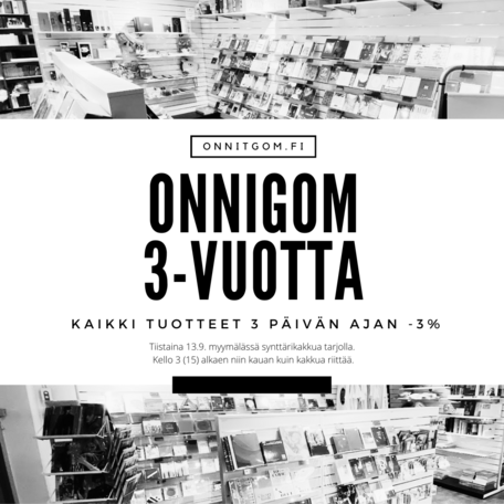 ONNIGOM täyttää tiistaina 3-vuotta!