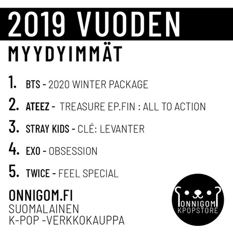 Vuoden 2019 myydyimmät