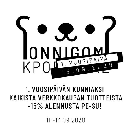 1. Vuosipäivän alennusmyynti