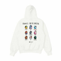 BT21 - AMONG US - CREW MATE WHITE HOODIE