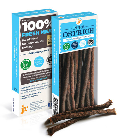 JR Pet Meat Sticks Ostrich – Strutsi lihatikut 50g