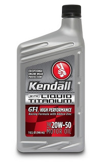 Moottoriöljy Kendall GT-1 High Performance 20W-50, 0,946 ltr - poistuva tuote