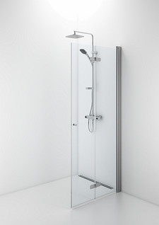 Suihkuseinä IDO Showerama 10-11 taitto-ovella, 70 - 90 x 200 cm, kirkas