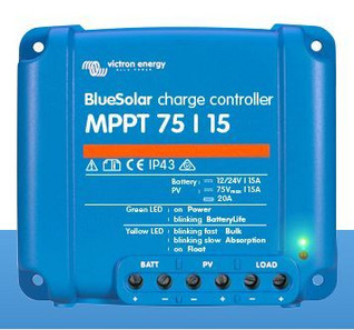 Lataussäädin Victron BlueSolar MPPT 75/15