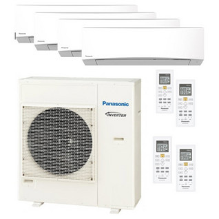 Panasonic 4Z80-ulkoyksikkö + 4 kpl TZ35-sisäyksikköä