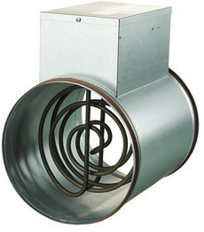 Kanavalämmitin Airsec 200 mm / 1200 W elektronisella termostaatilla