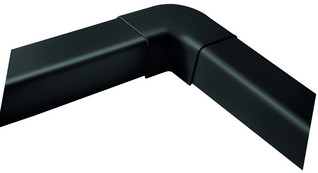 Ilmalämpöpumpun asennustarvike 80x60 mm tasokulma musta