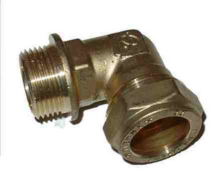 Puserrusliitin 90° 22 x 3/4