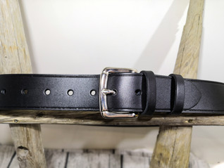 Musta parkkinahkavyö 40 mm