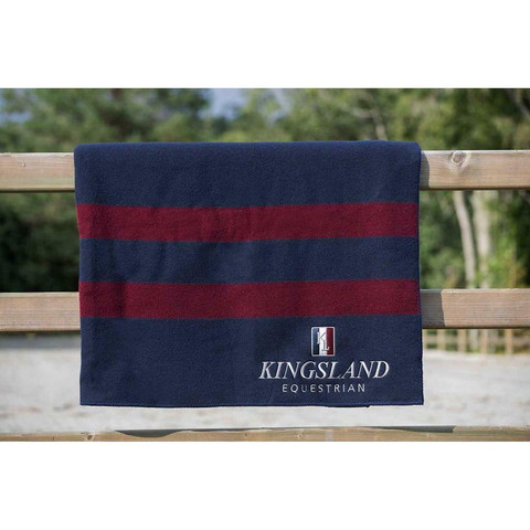 Kingsland Limited Edition Wool Blanket villaviltti, navy/viininpunainen