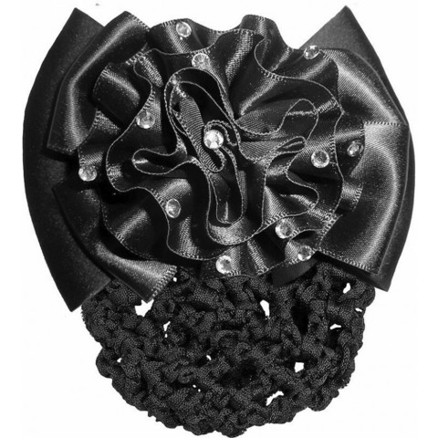 Equitheme Flower hiusverkko/hiusklipsi, musta ja navy