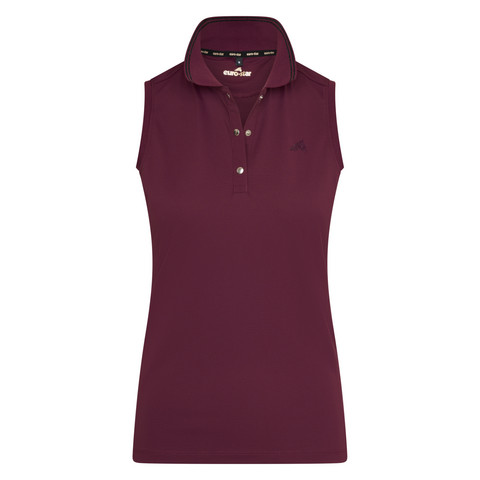 Euro-Star Carmella Poloshirt sleeveless, dark berry & navy