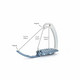 Tech Stirrups Venice Evo turvajalustimet, hopea/titanium