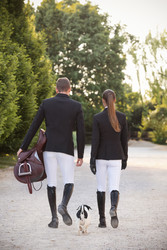 Equiline Cantak B-Move kisahousut polvigripeillä, valkoinen, koko IT42