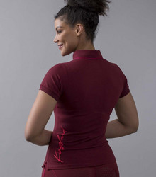 Kingsland Olena Ladies Micro Pique Polo Shirt, burgundy, koko XS