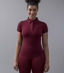 Kingsland Olena Ladies Micro Pique Polo Shirt, burgundy, koko XS