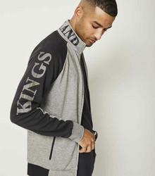 Kingsland Pierson Unisex swetari, harmaa/musta, koko L