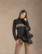 Equiline Egrae Jacquard -neule, musta
