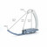 Tech Stirrups Venice Evo turvajalustimet, musta/hopea