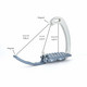 Tech Stirrups Venice Evo turvajalustimet, musta/hopea