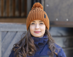 Wahlsten Camila tupsupipo, ruskea ja burgundy