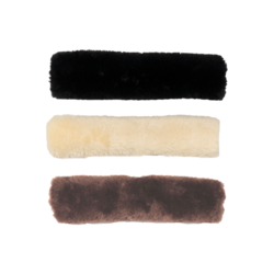 Kentucky Sheepskin noseband cover, ruskea