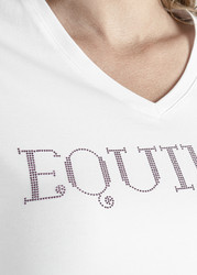 Equiline Gigerg T-paita, musta/violetti ja valkoinen/violetti
