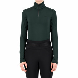Euro-Star Olivia Training Shirt, tummanvihreä ja viininpunainen