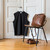 Long collared top, men's sizes, black