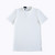 Fitted T-shirt with tab collar, white