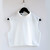 Short collared top, white