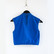 Short collared top, blue