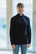 Black sweatshirt with tab collar