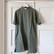 Khaki green linen tunic