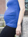 Jersey knit maternity top for deacon, blue