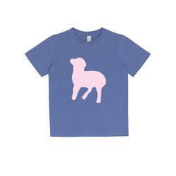 Lasten vaaleanpunainen lammas T-paita, ENNAKKOTILAUS