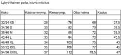 Istuva T-paita pantakauluksella, musta