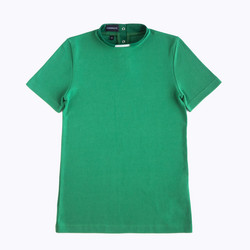 Istuva T-paita pantakauluksella, vihreä