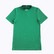 Fitted T-shirt with tab collar, green