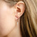 Delilah silver hoop earrings